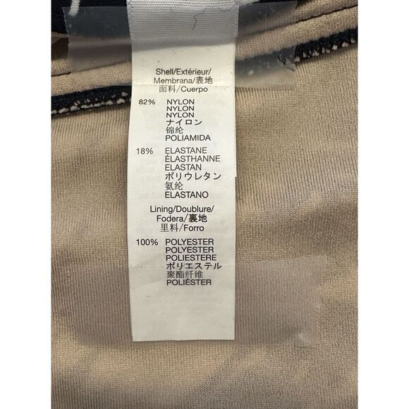 GAP TANKINI Halter Swimsuit TOP ONLY Sz Small DARK Blue/Black White Fast Ship - Picture 14 of 16